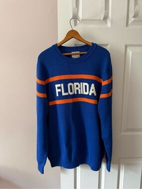 Hillflint University Of Florida Gators Knit Crewneck Sweater Blue